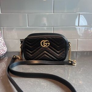GUCCI - Marmont Quilted Leather Crossbody